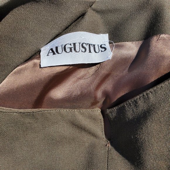 Augustus vtg wrap skirt pocket army green - Picture 2 of 8